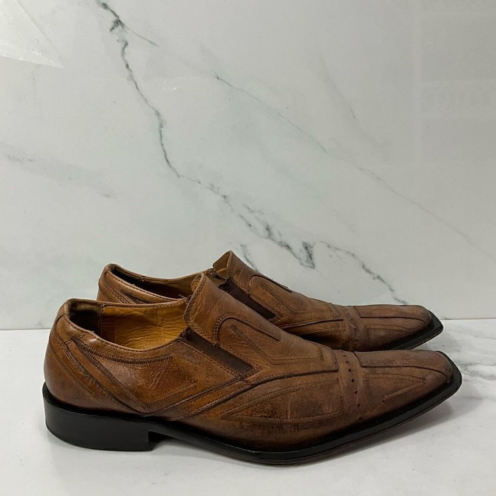 IMPULSE By Steeple Gate Slip On Leather Dress Shoes